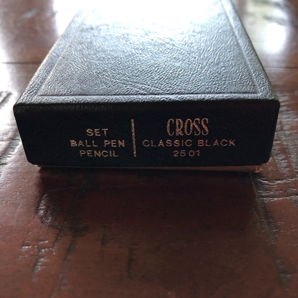Vintage Cross Classic Black Ball Pen and Mechanical Pencil Set - Picture 6 of 9